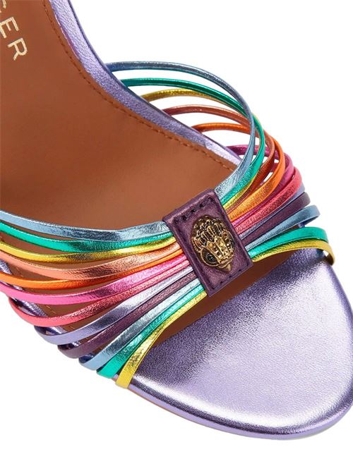 Sandali donna Kurt Geiger London tacco con lacci arcobaleno metallizzato KURT GEIGER London | 5601469109.